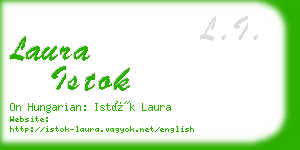 laura istok business card